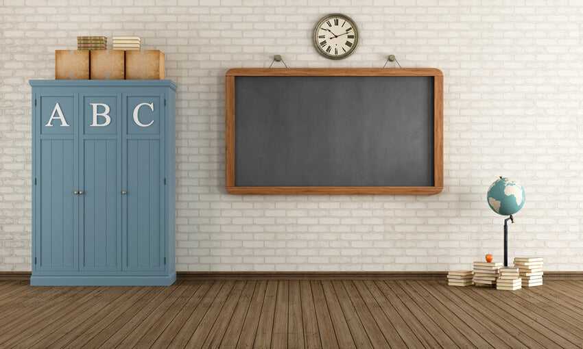 Classroom Backdrop Desks And Green Chalkboard Background - 6741 – Backdrop  Outlet