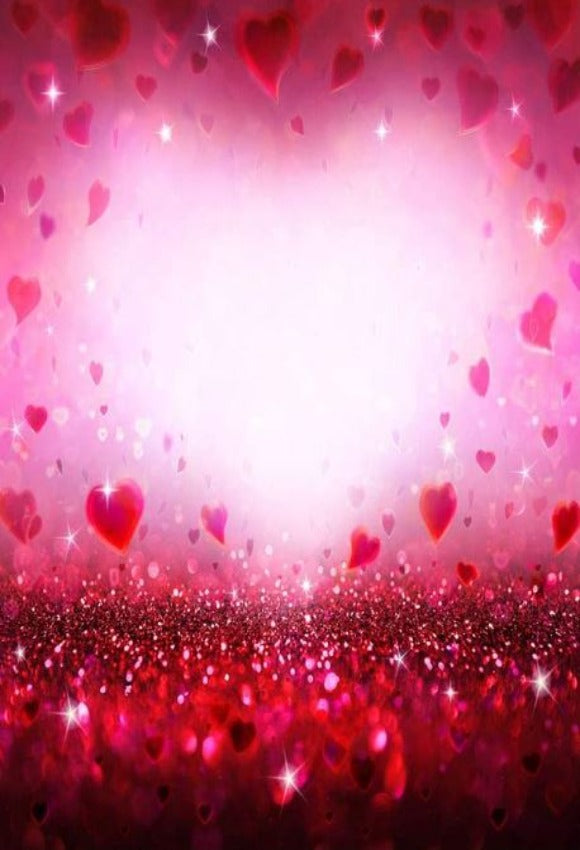 Red Hearts Love Valentine Backdrop for Photography VAT-31 – Dbackdropcouk