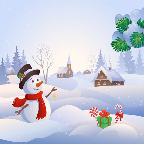 Christmas snowman photohraphy backdrop studio photo booth background photo props