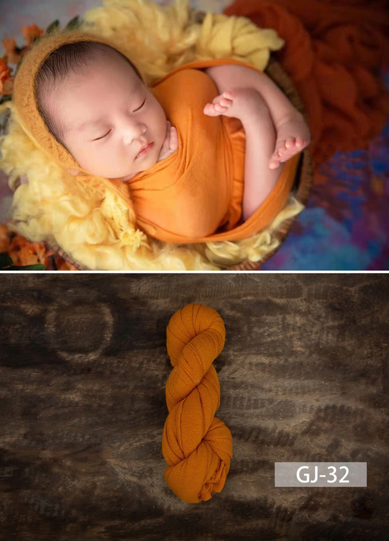 Newborn Photography Solid Color Soft Twine Wrap GJ