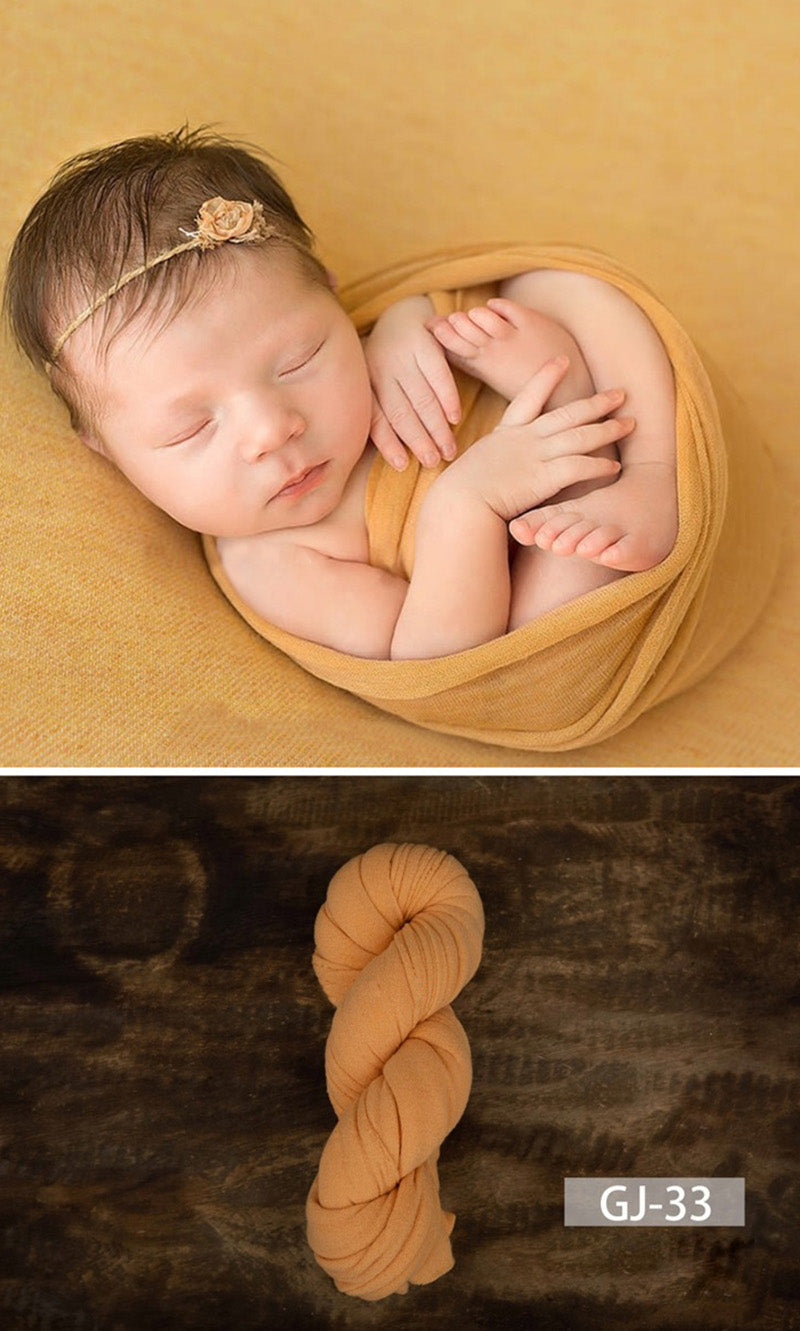 Newborn Photography Solid Color Soft Twine Wrap GJ