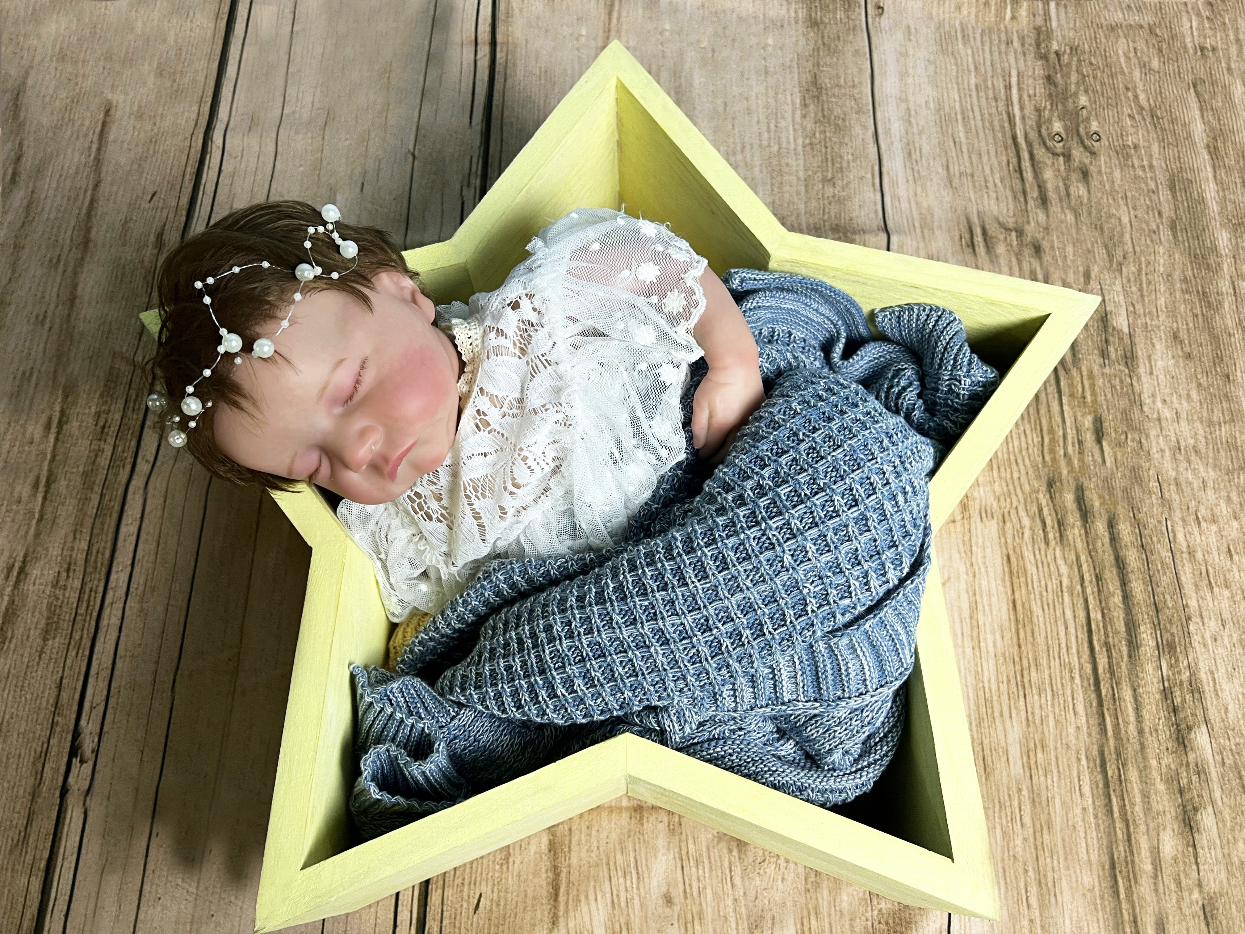 Wooden Star Shaped Newborn Photography Props SYPJ3