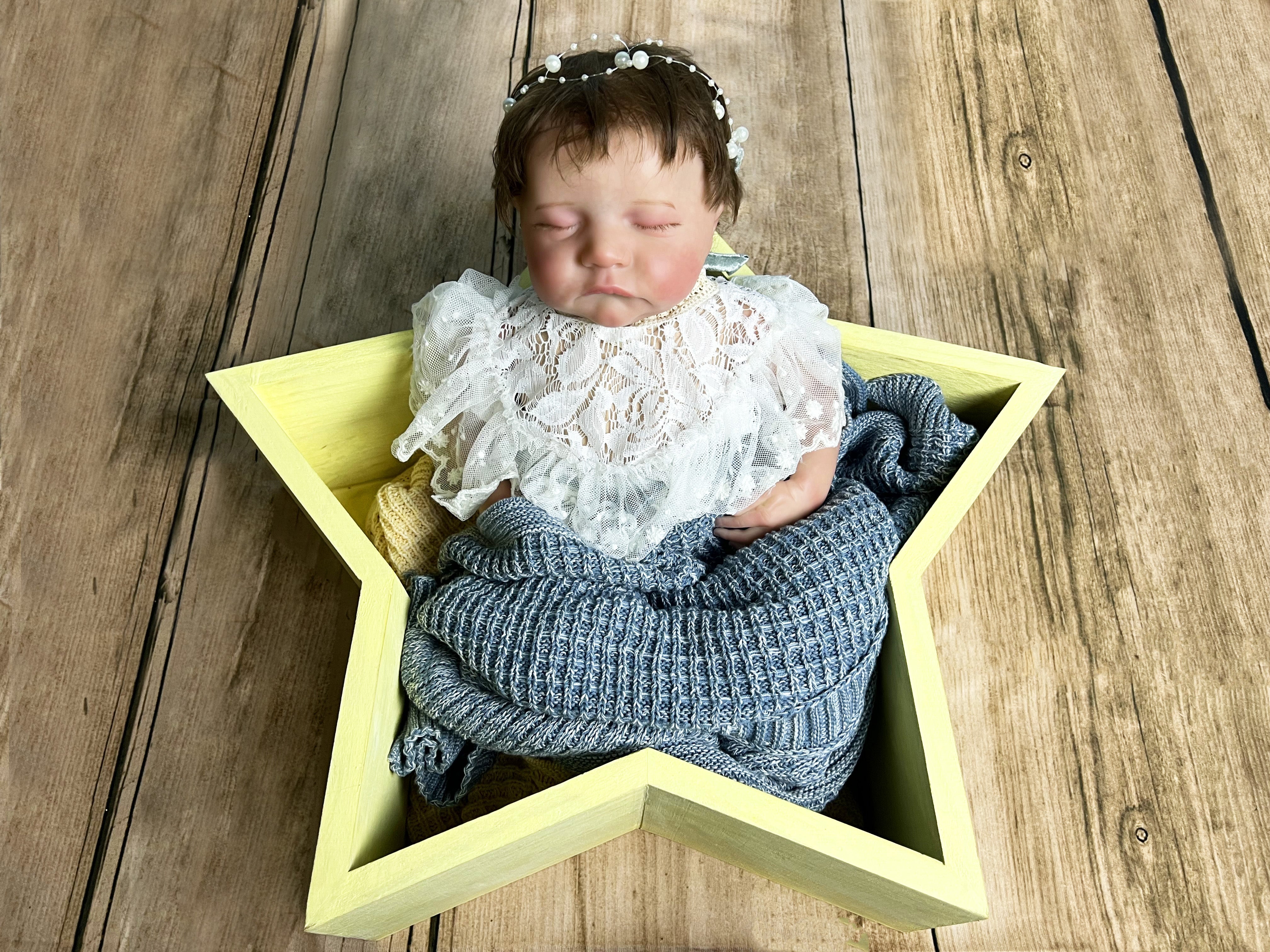 Wooden Star Shaped Newborn Photography Props SYPJ3