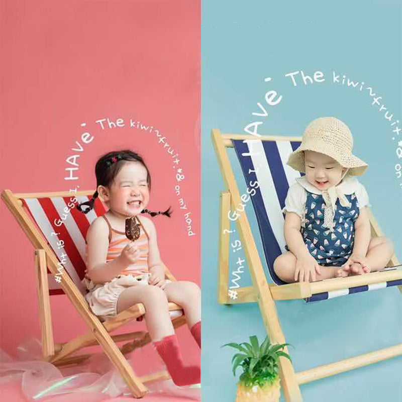 Adjustable Wooden Beach Chair Newborn Photography Props SYPJ10