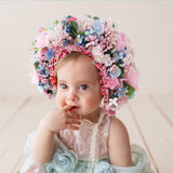 Newborn baby photography props colorful flower combination headpiece TS1