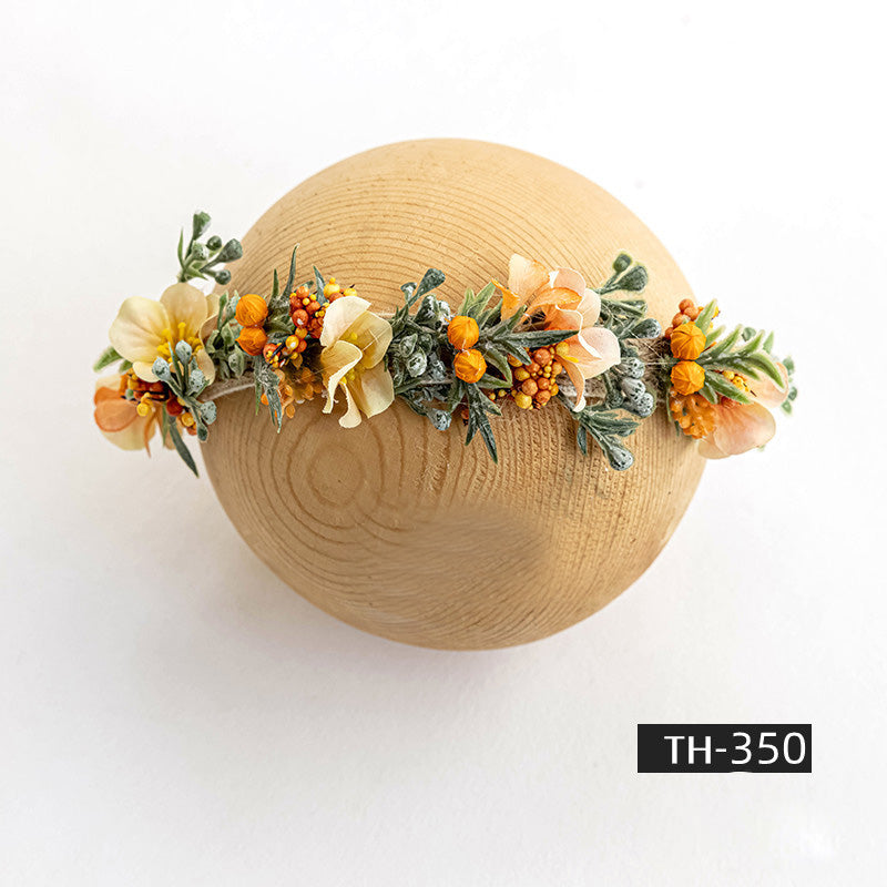 Newborn Photography Faux Flower Headband Hair Accessories TH3