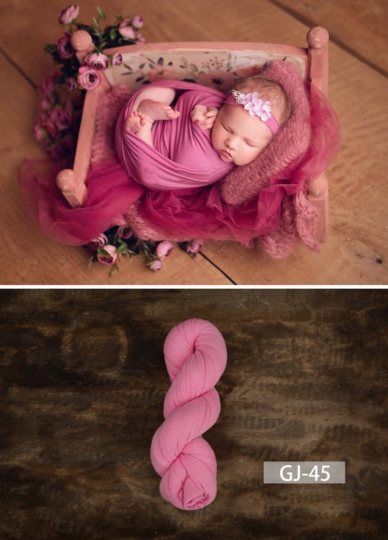 Newborn Photography Solid Color Soft Twine Wrap GJ