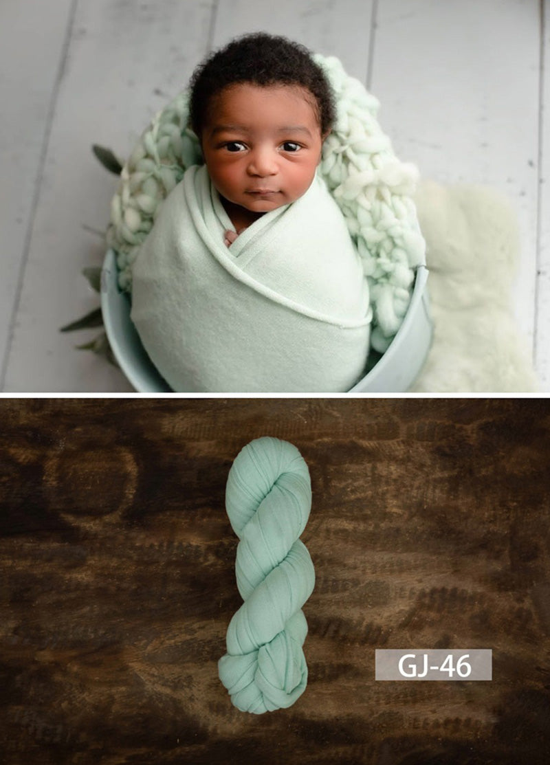 Newborn Photography Solid Color Soft Twine Wrap GJ