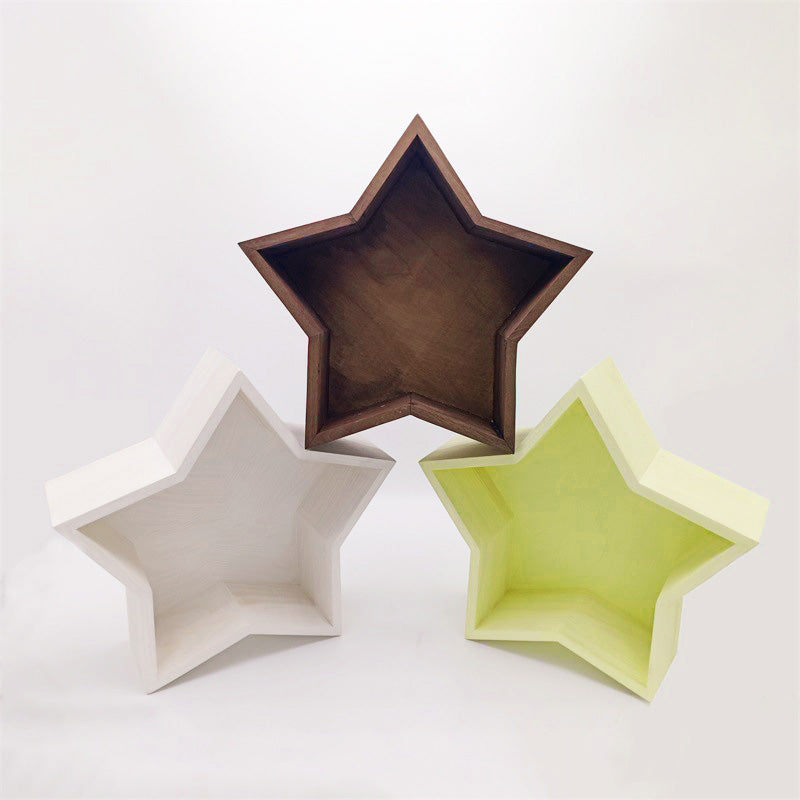 Wooden Star Shaped Newborn Photography Props SYPJ3