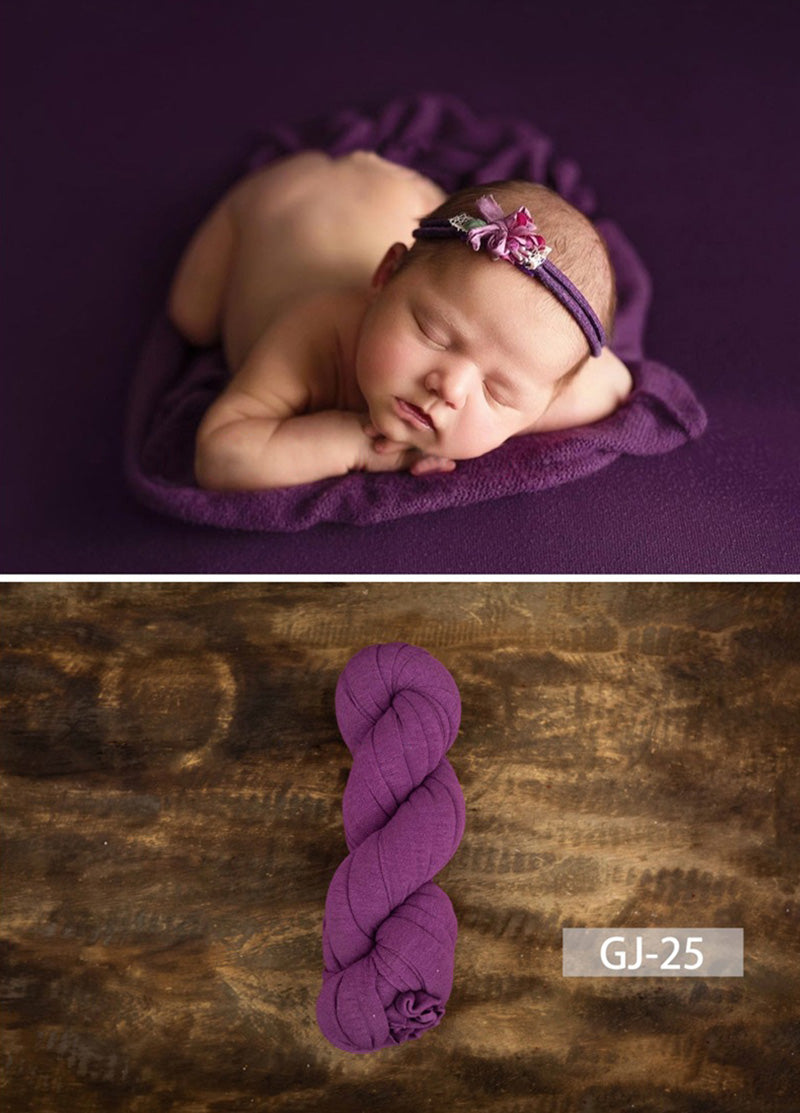 Newborn Photography Solid Color Soft Twine Wrap GJ