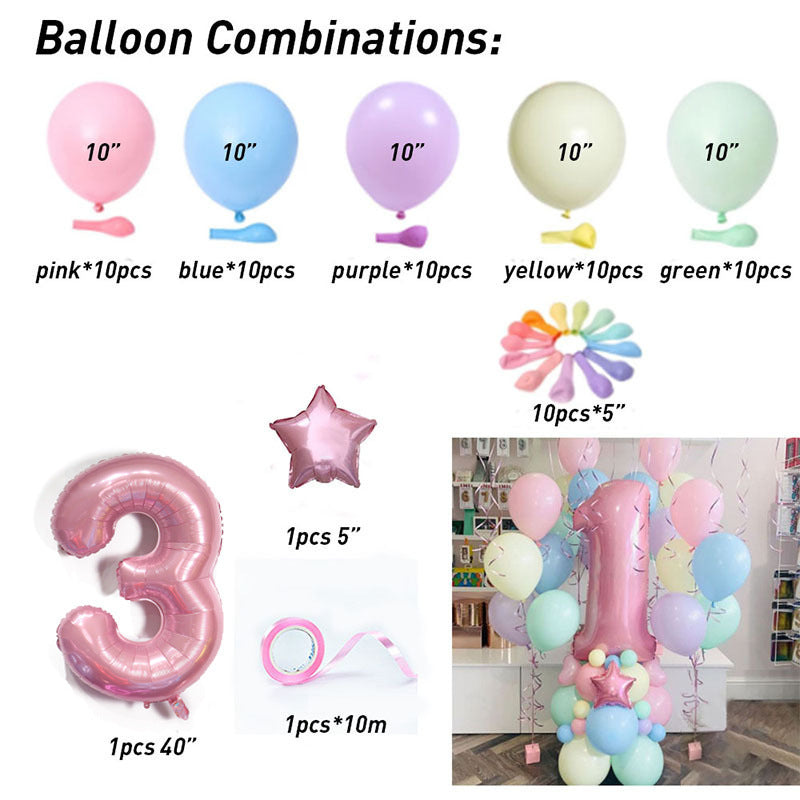 Macaron Latex Balloon Birthday Weekend Full Moon Party Decoration BA2