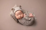 Newborn Photography Bow Wrap Set (Hat + Pillow + Wrap) CL8