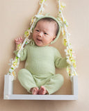 Wooden Swing Newborn Photography Props (With flowers) SYPJ11