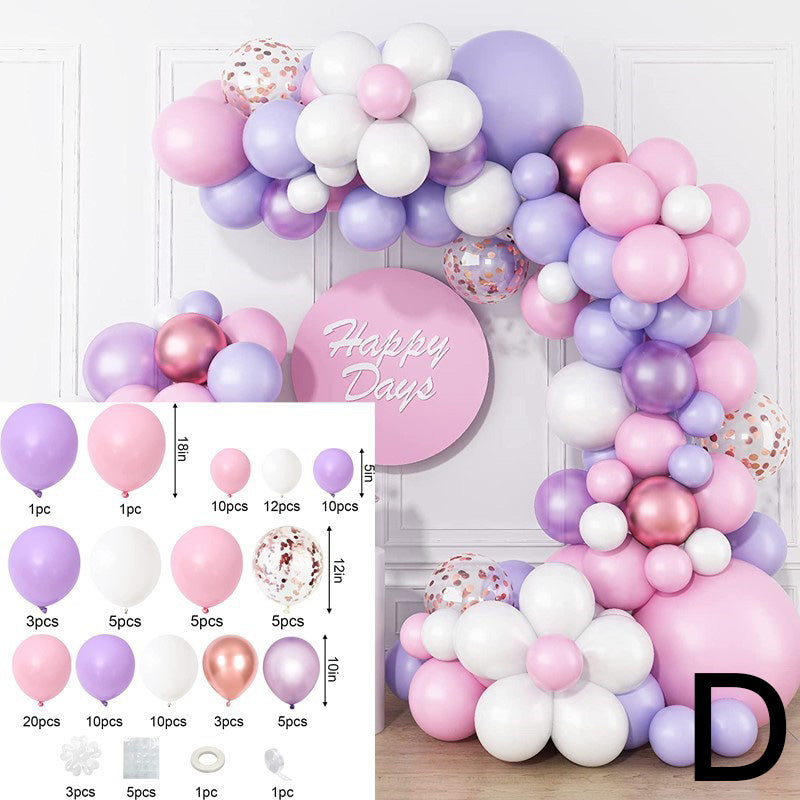 Colorful Macaron Daisy Balloon Chain BA23