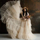 Gorgeous Tulle Princess A-Line Maternity Photography Dress RB17