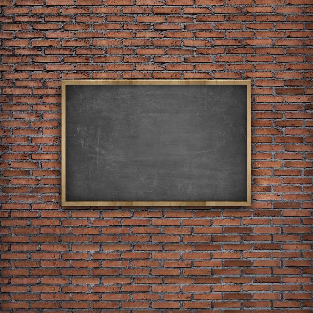 Back to School Chalkboard Brick Wall Backdrop BRP7-15