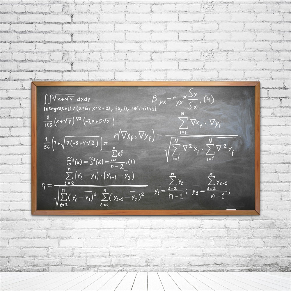 Back to School Brick wall Blackboard Backdrop BRP7-50