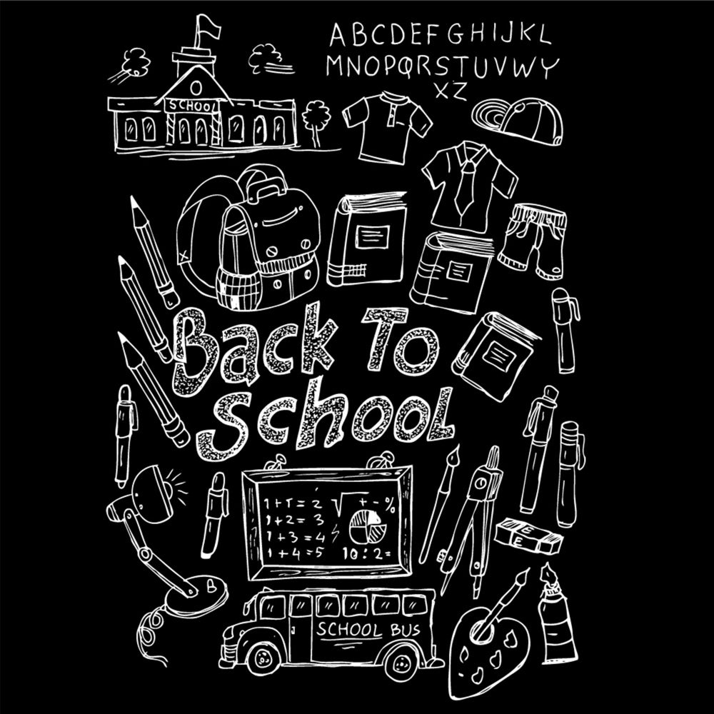 Back to School Little School Patterns Backdrop BRP7-35