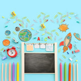 Back to School Stationery Plant Photography Backdrop BRP7-11