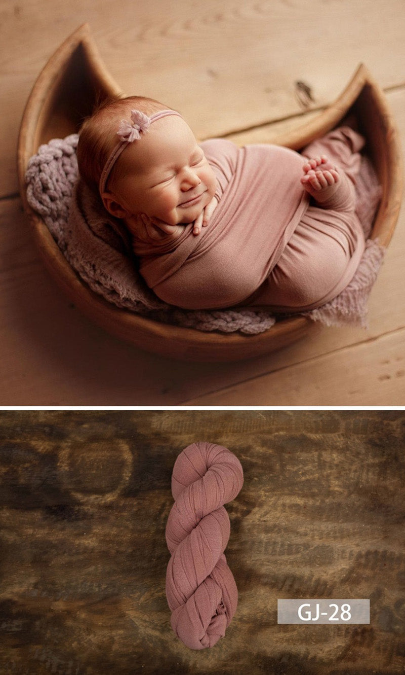 Newborn Photography Solid Color Soft Twine Wrap GJ