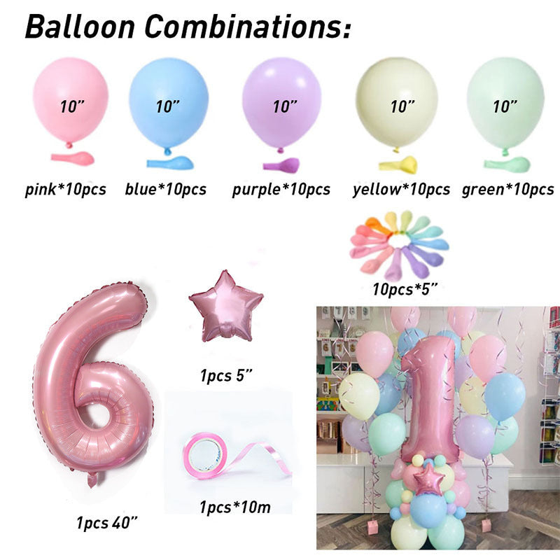 Macaron Latex Balloon Birthday Weekend Full Moon Party Decoration BA2