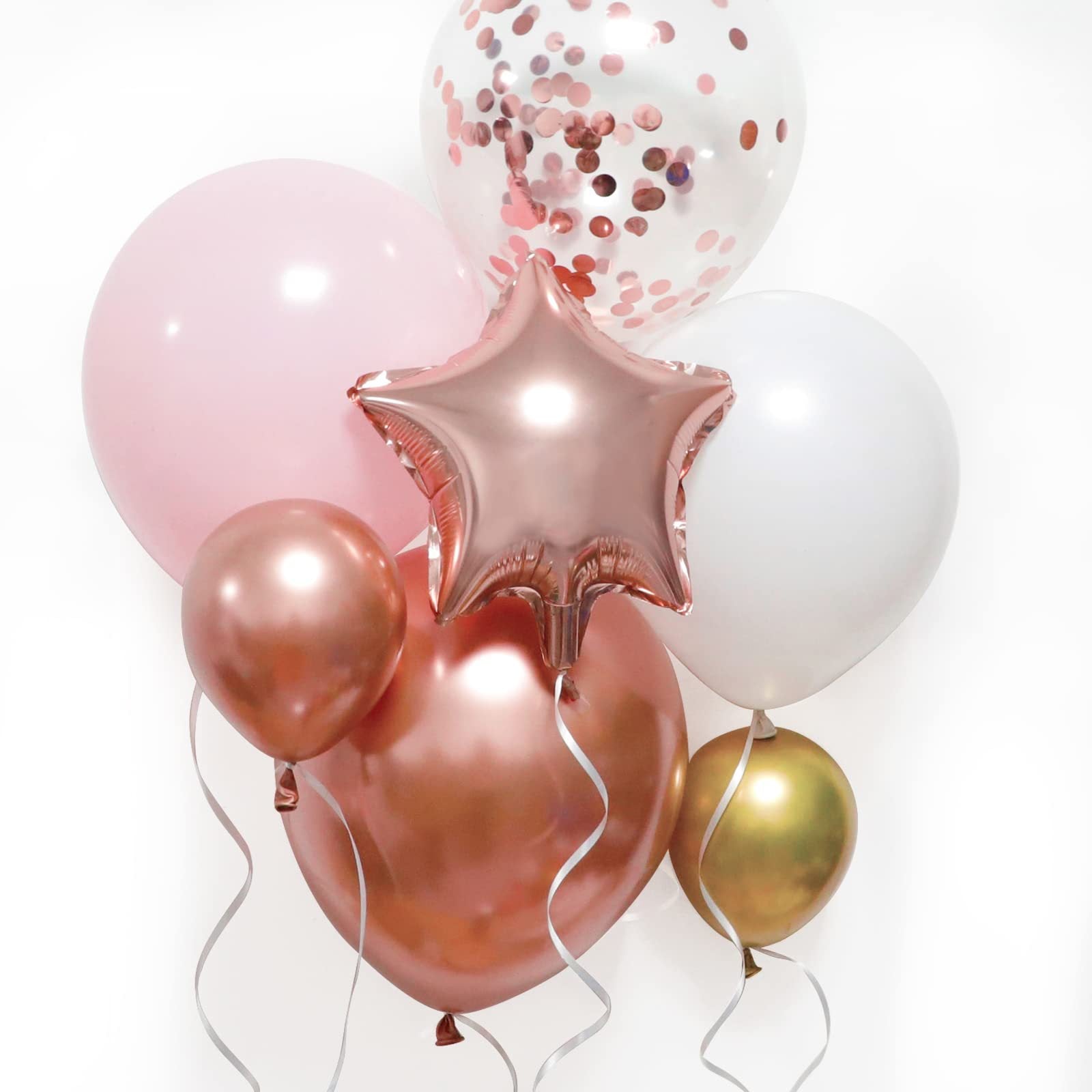 Wedding Party Pink Rose Gold Balloon Chain BA12