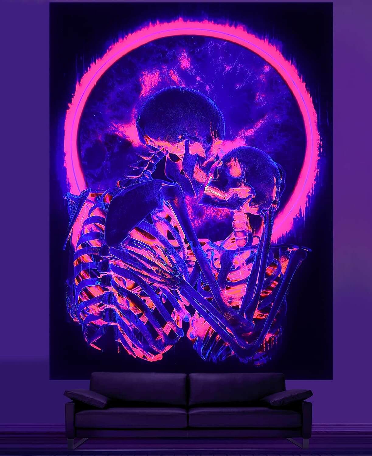 Digital discount skull tapestry