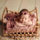 Bamboo Basket Newborn Photo Prop SYPJ9