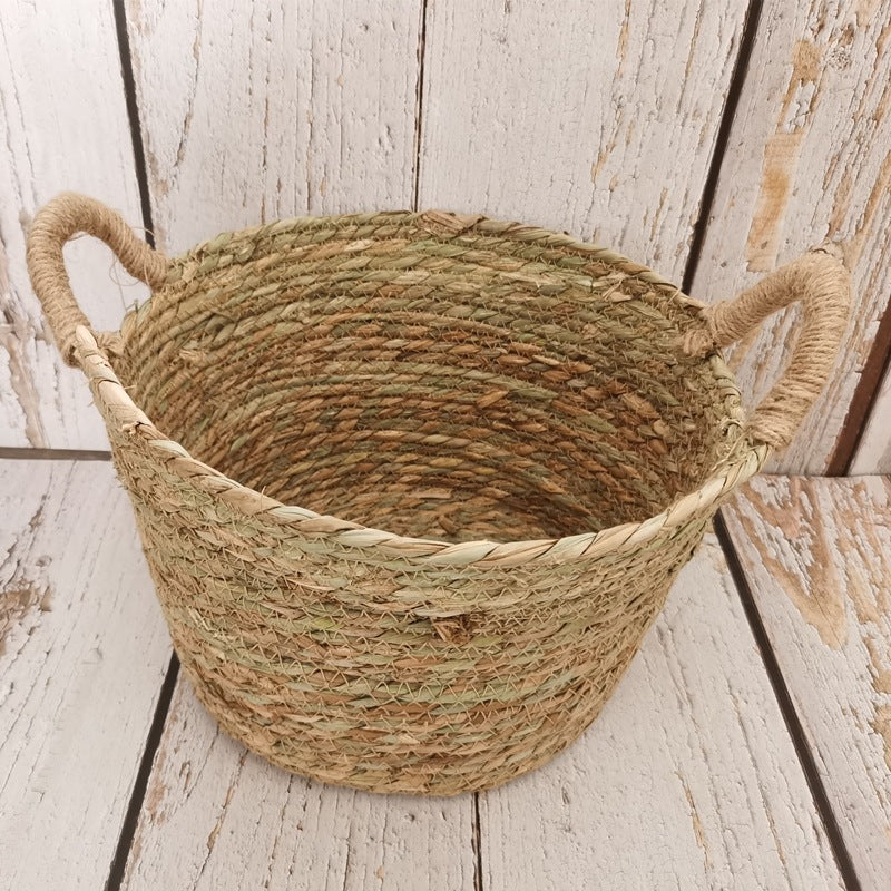 Handmade woven basket newborn child photography props SYPJ8