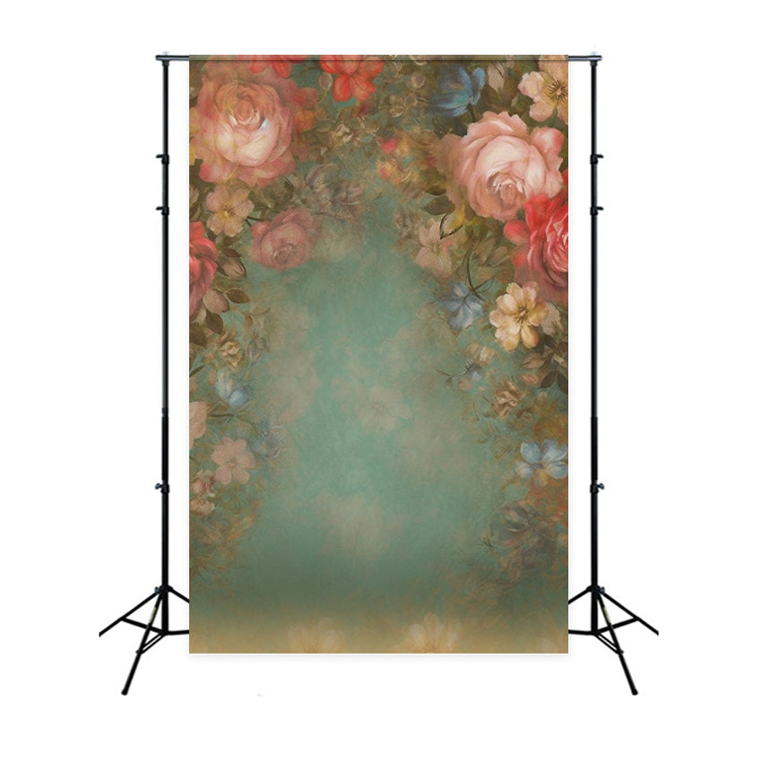 Photography Portrait Backdrops Floral Themed Wall Backdrop BRP11-645