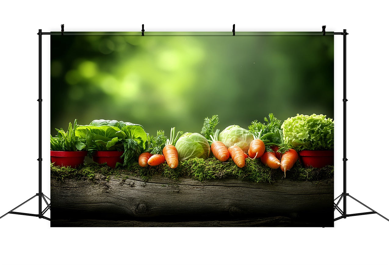 Spring Photography Backdrops Fresh Vegetable Display Backdrop BRP1-1