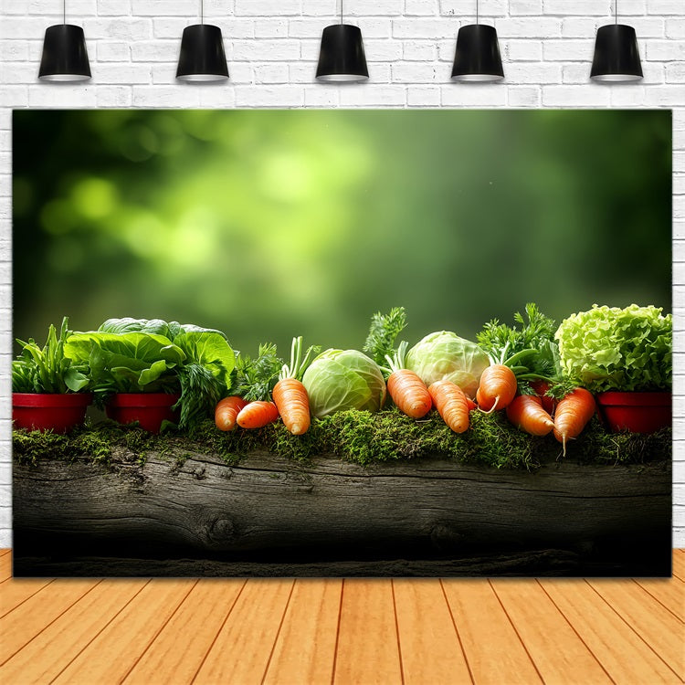 Spring Photography Backdrops Fresh Vegetable Display Backdrop BRP1-1