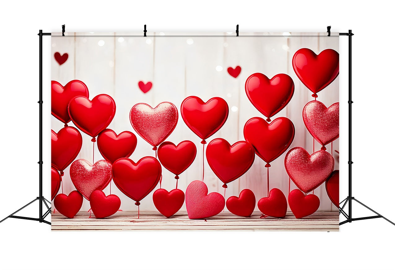 Valentine Backdrop Photography Red Heart Balloon Display Backdrop BRP1-105