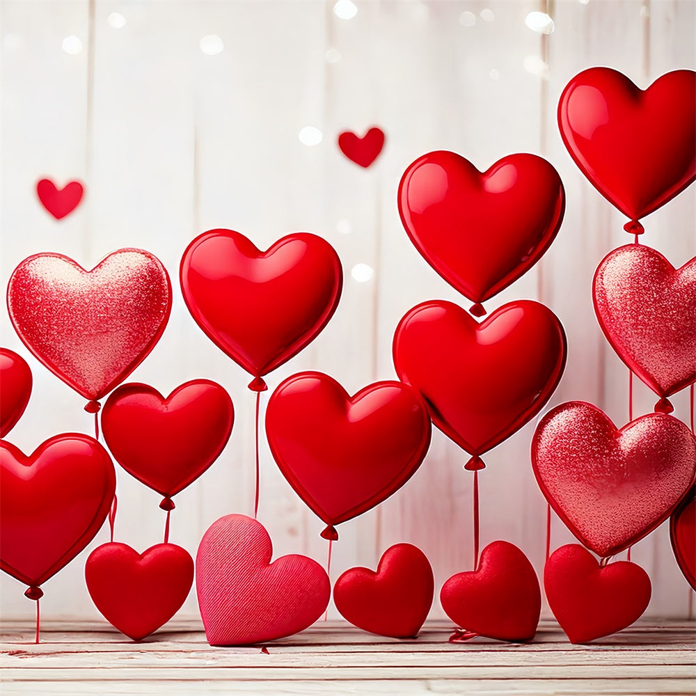 Valentine Backdrop Photography Red Heart Balloon Display Backdrop BRP1-105