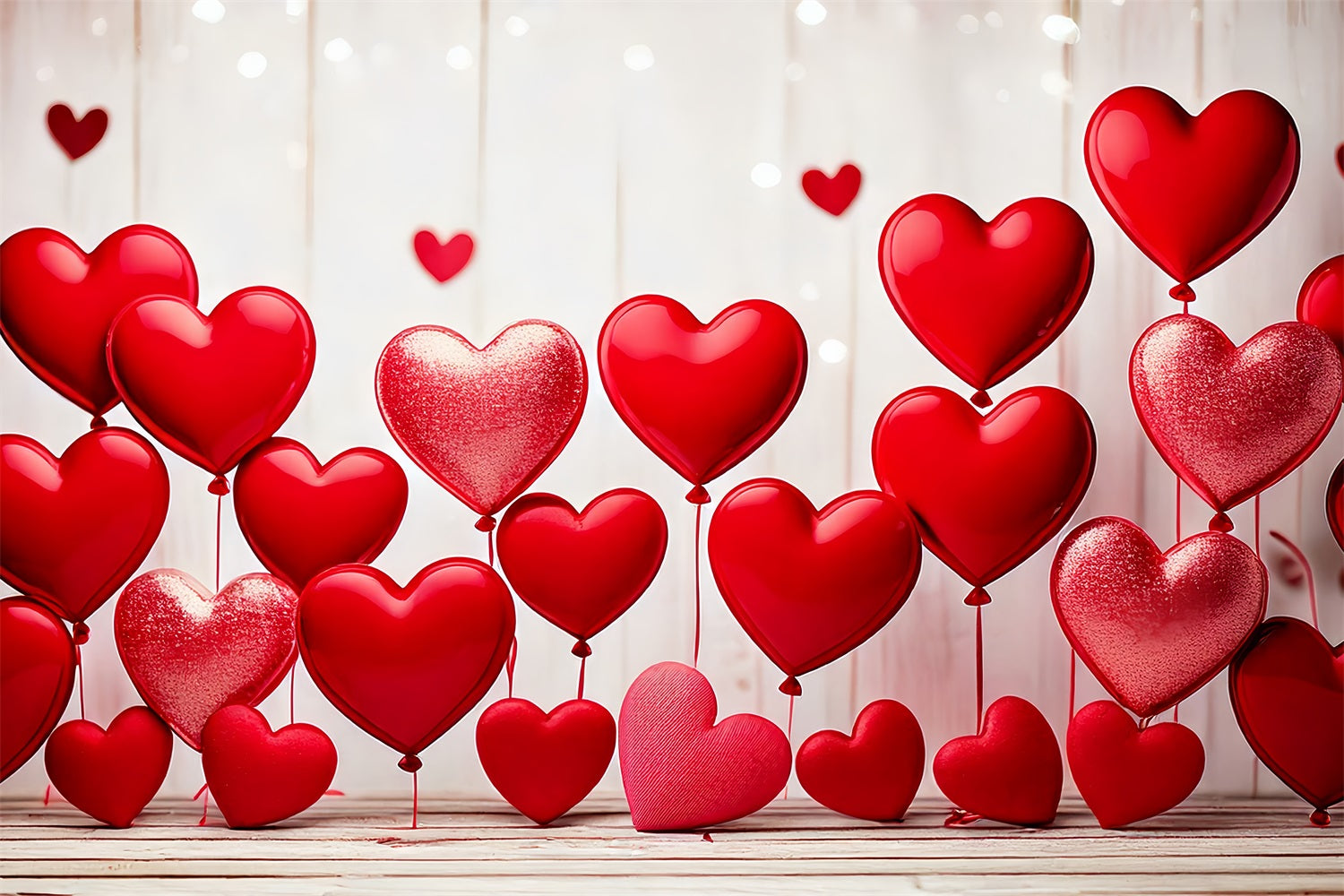 Valentine Backdrop Photography Red Heart Balloon Display Backdrop BRP1-105