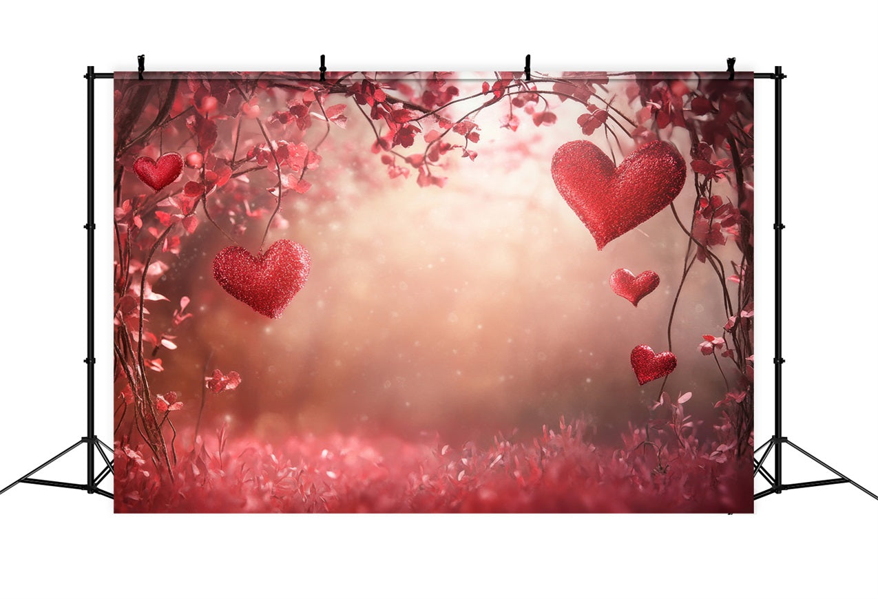 Valentine Backdrop Photography Heart Sparkles Dreamy Backdrop BRP1-118