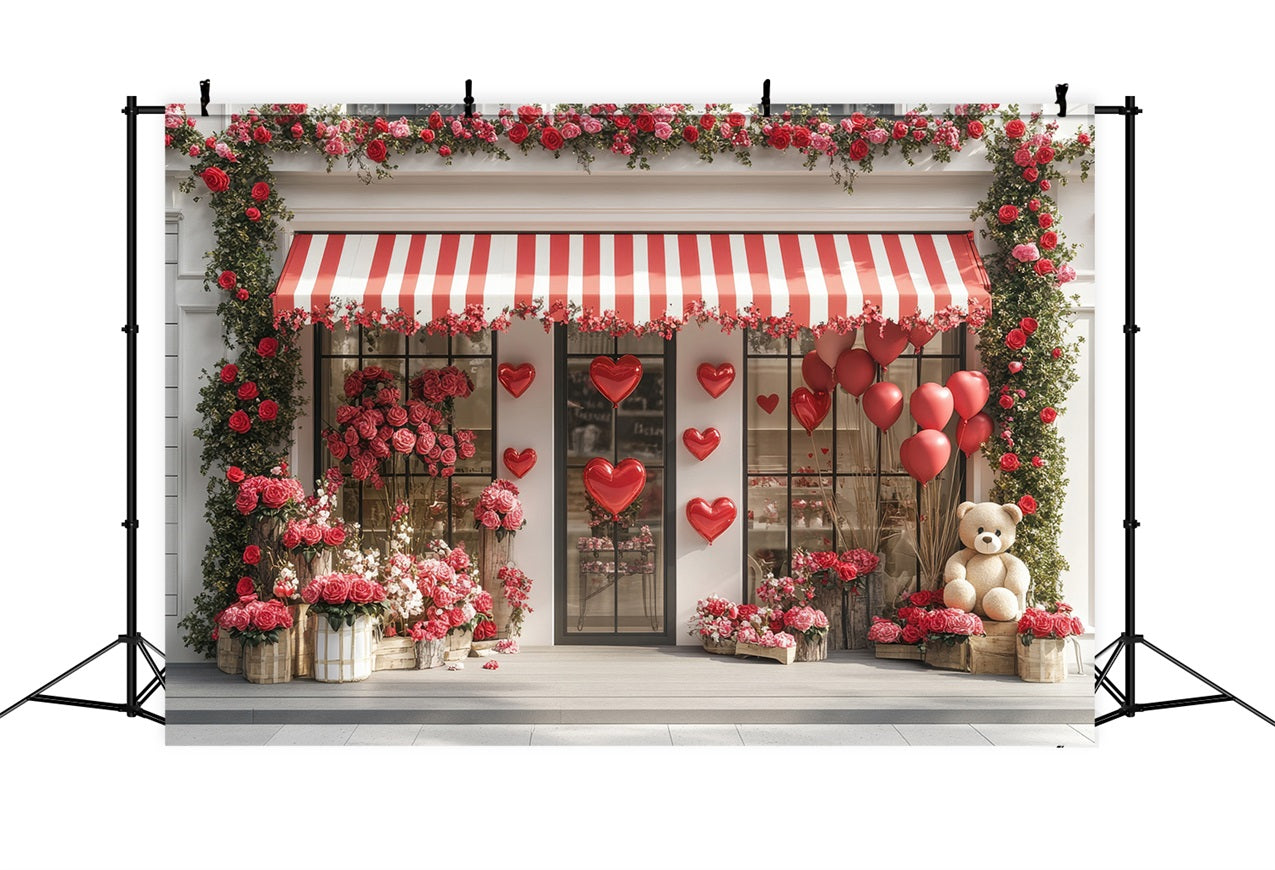 Valentine's Backdrop Rose Ivy Window Display Backdrop BRP1-166