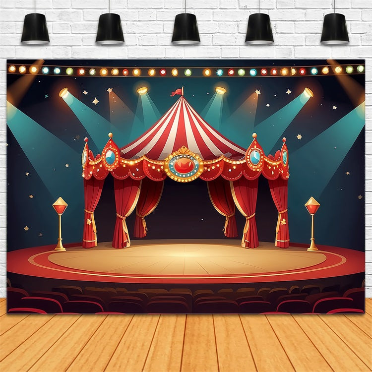 Circus Backdrops Stage Carnival Tent Starry Backdrop BRP1-175