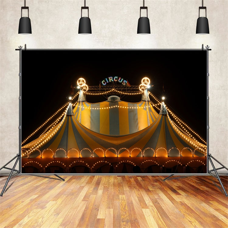 Circus Themed Backdrops Carnival Tent Starlit Backdrop BRP1-178