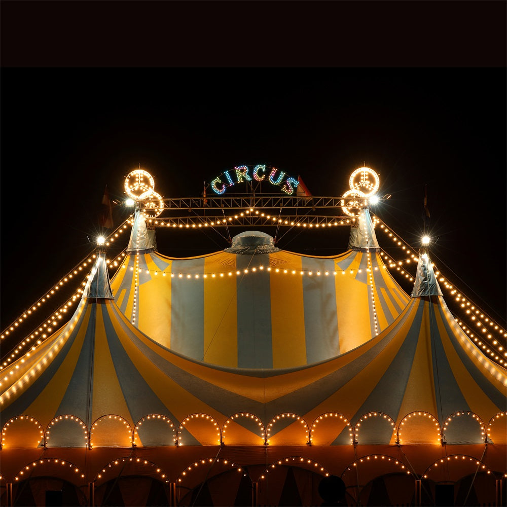 Circus Themed Backdrops Carnival Tent Starlit Backdrop BRP1-178