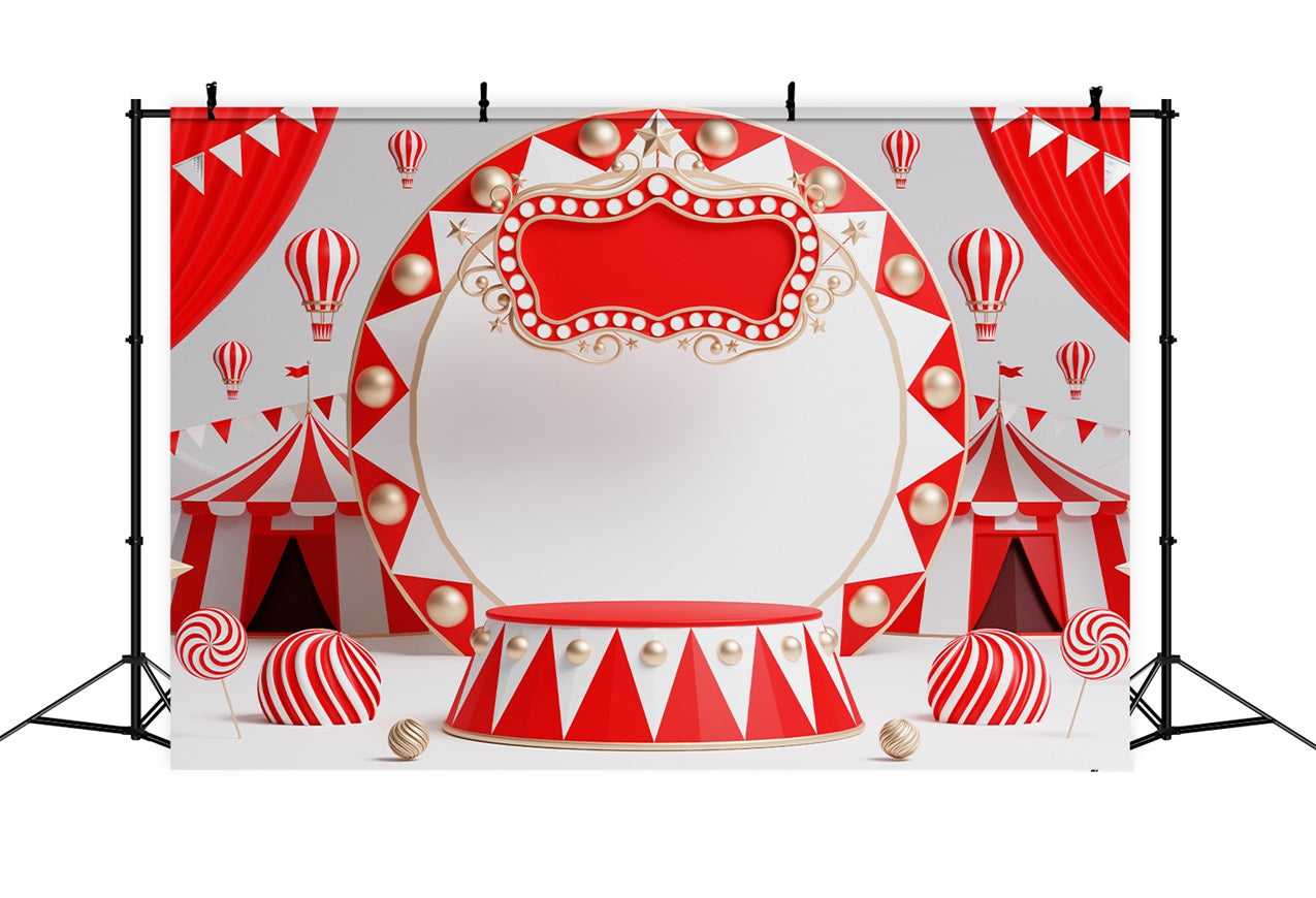 Carnival Party Backdrops Circus Tents Stage Backdrop BRP1-194