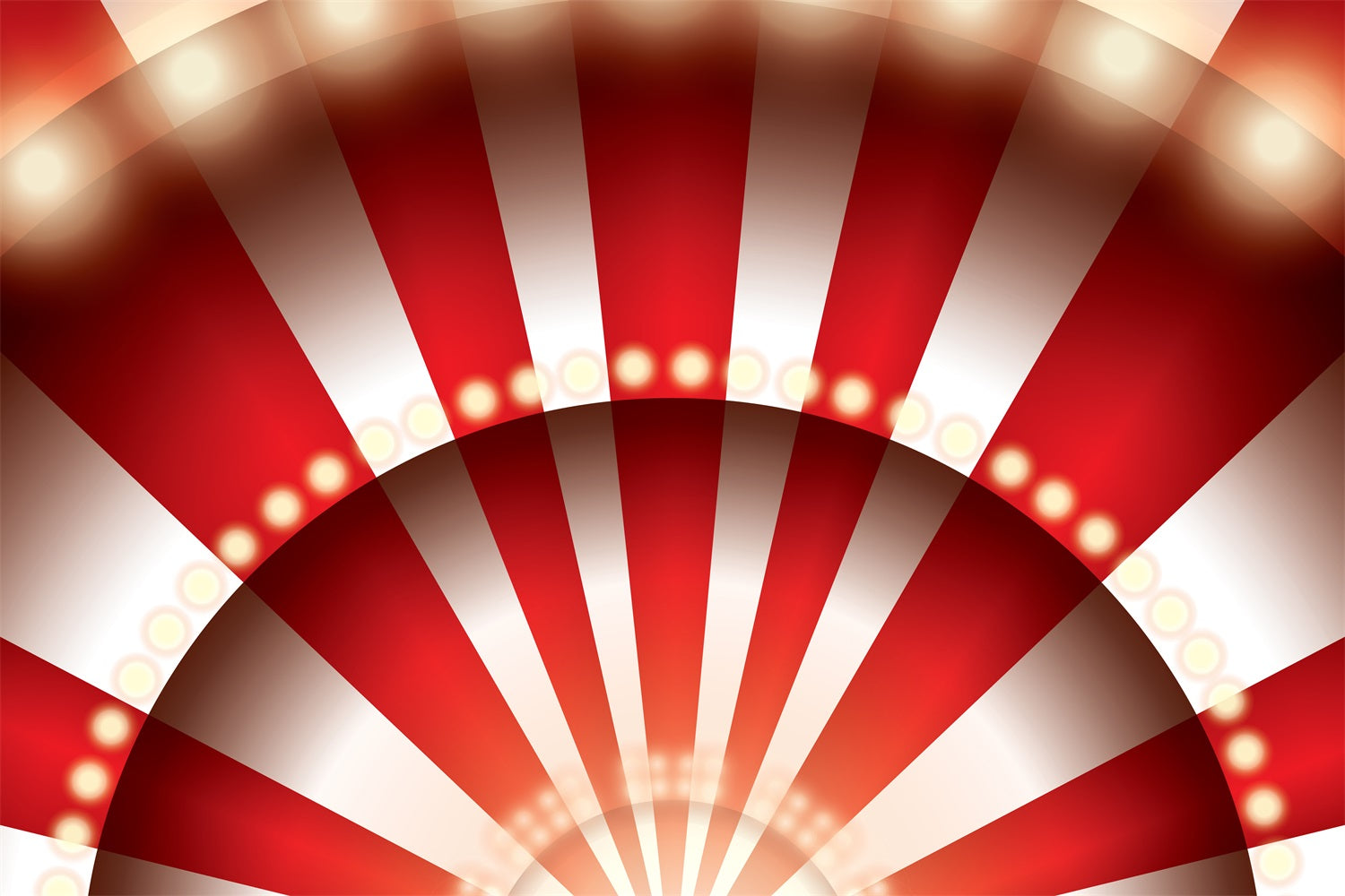 Carnival Theme Backdrop Circus Light Glow Red Striped Backdrop BRP1-197