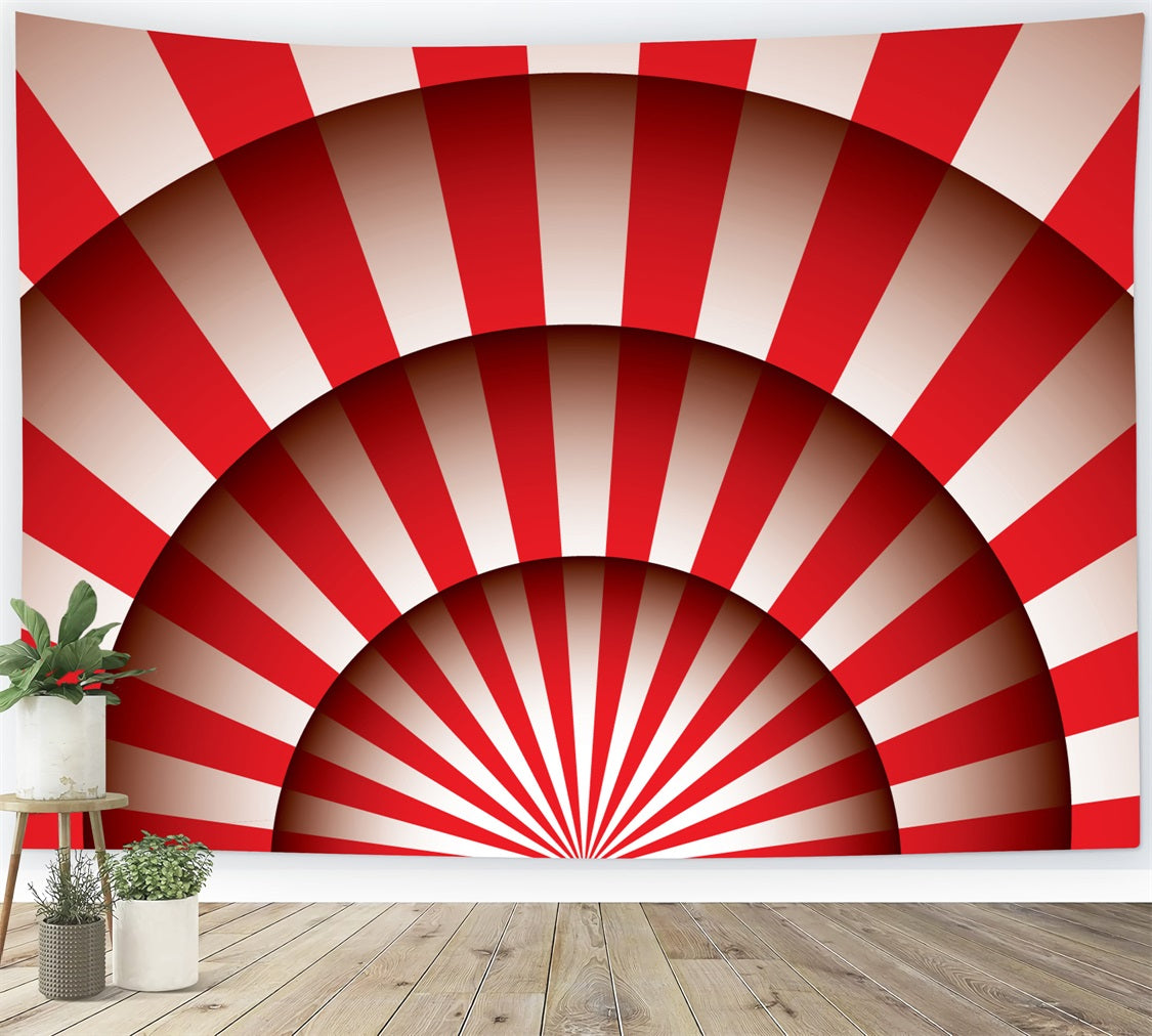 Carnival Photo Booth Backdrop Vintage Spiral Stripe Backdrop BRP1-198