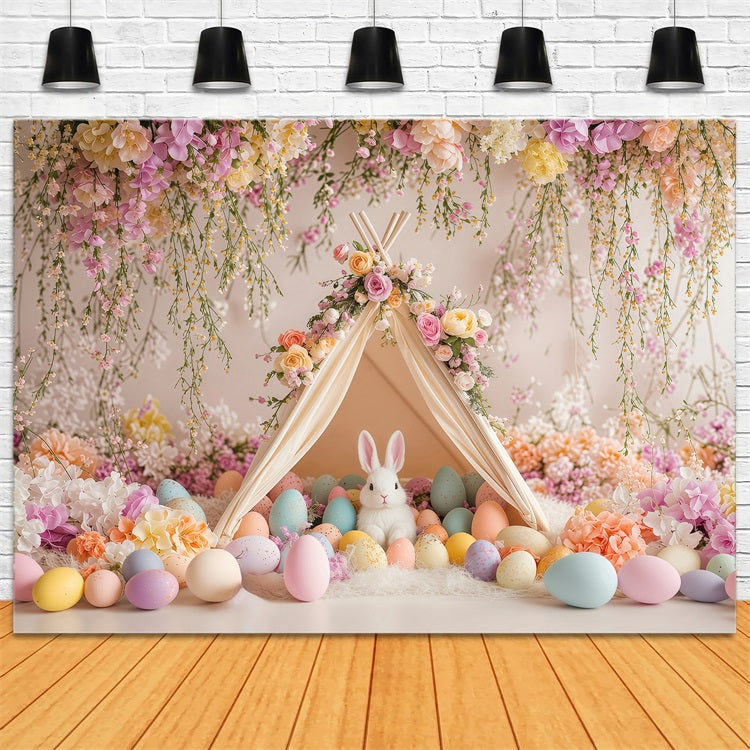 Easter Backdrops Photography Egg Bunny Paradise Backdrop BRP1-212