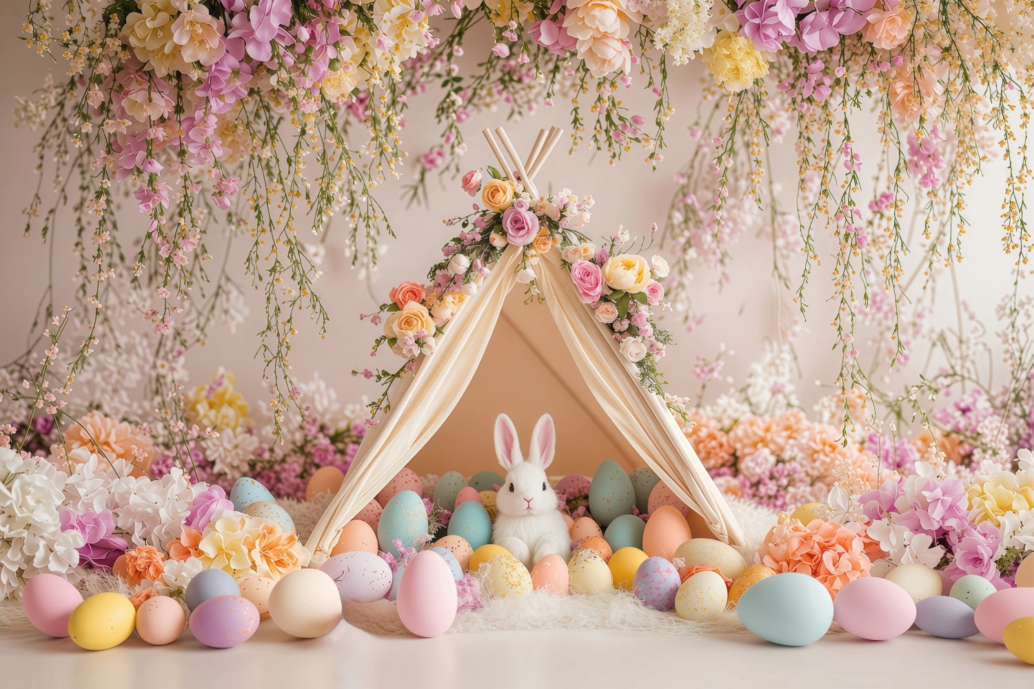 Easter Backdrops Photography Egg Bunny Paradise Backdrop BRP1-212