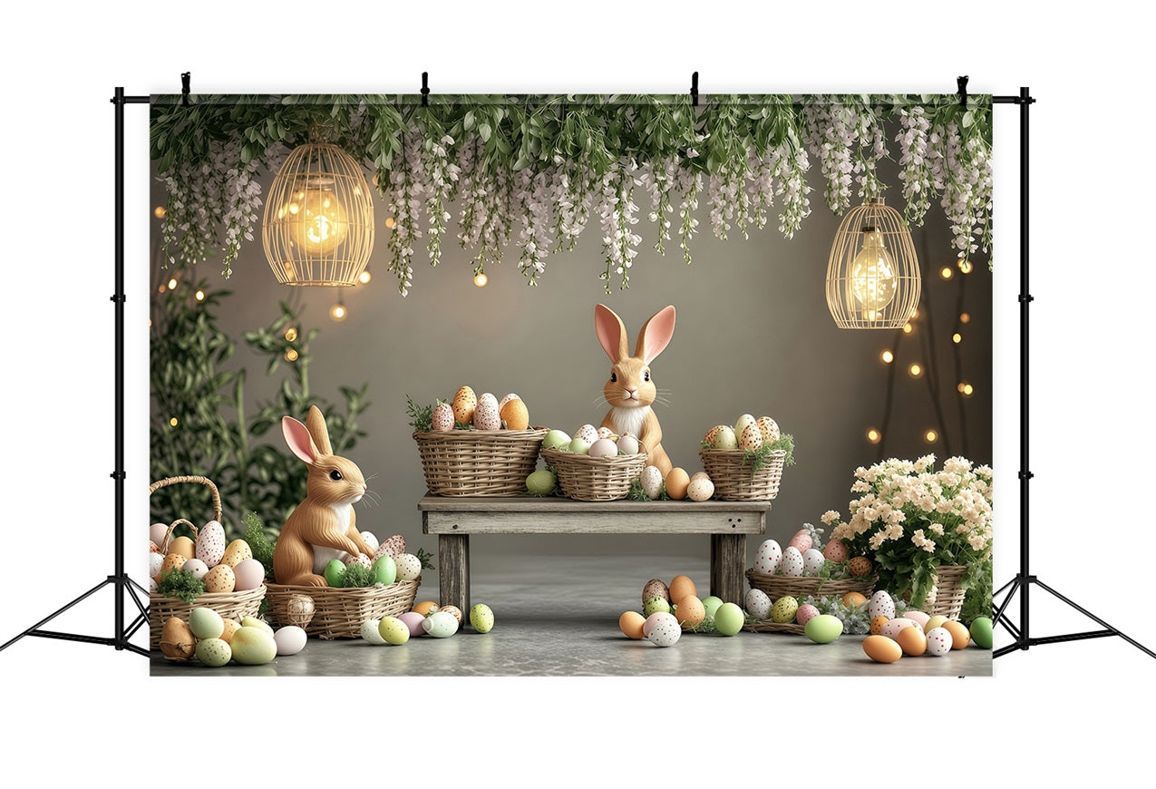 Easter Pictures Backdrop Pastel Scene Bunny Backdrop BRP1-248