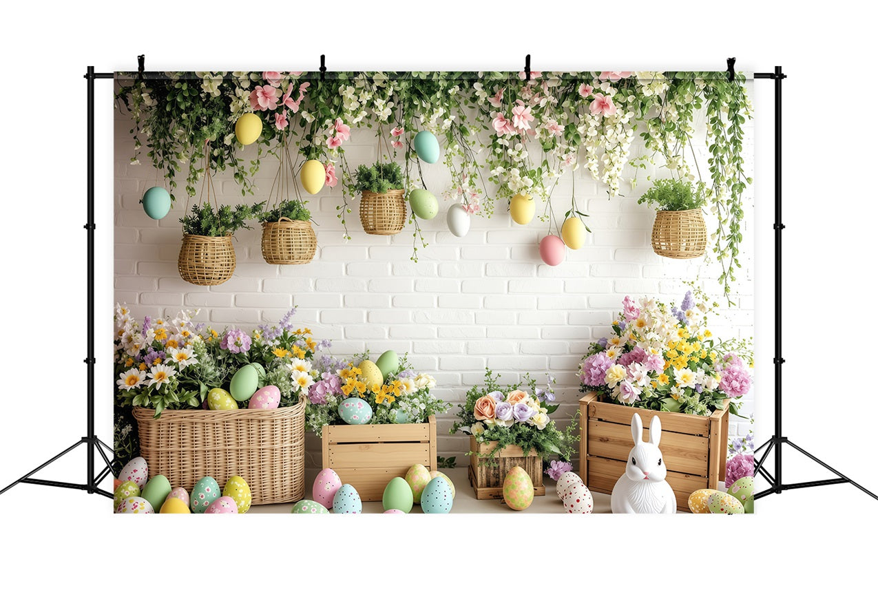 Backdrops Easter Pictures Hanging Ivy Pastel Backdrop BRP1-279