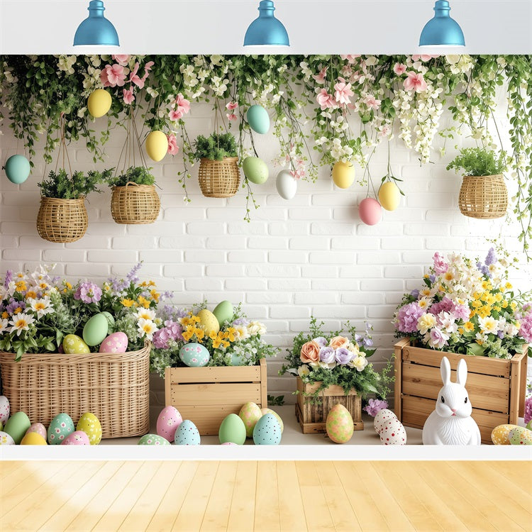 Backdrops Easter Pictures Hanging Ivy Pastel Backdrop BRP1-279