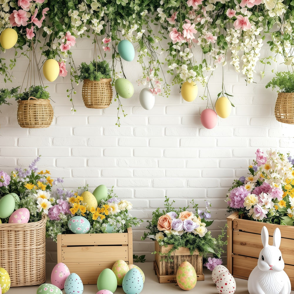 Backdrops Easter Pictures Hanging Ivy Pastel Backdrop BRP1-279