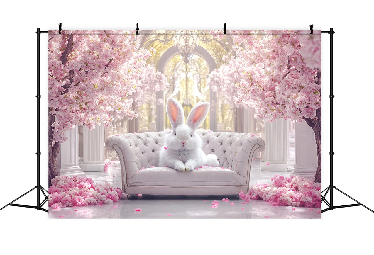 Easter Backdrops Photography Bunny Cherry Blossom Palace Backdrop BRP1-297